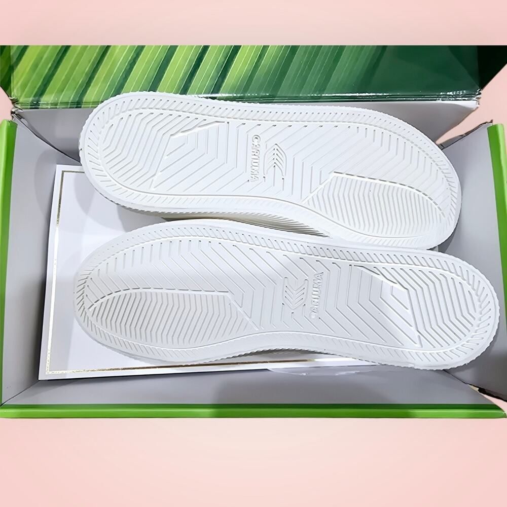 Cariuma OCA Organic Canvas Sneakers Unisex Lace Up Cushioned Off White NEW - Picture 8 of 9